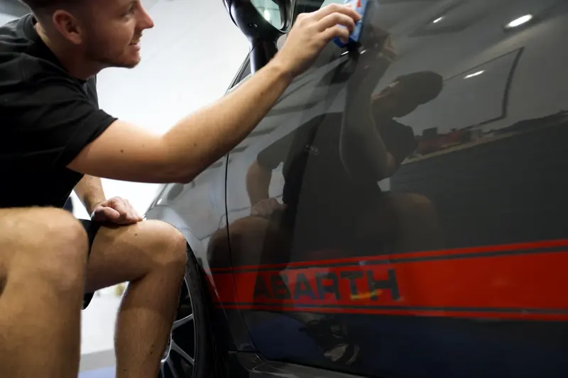 Applying Cartec Ceramic Guard ceramic coating by hand Shrewsbury
